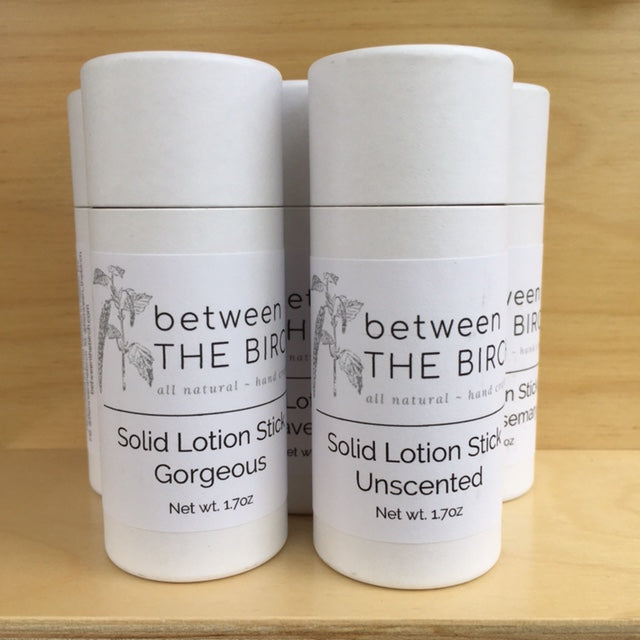 Solid Lotion Stick for hand and body in Compostable Container