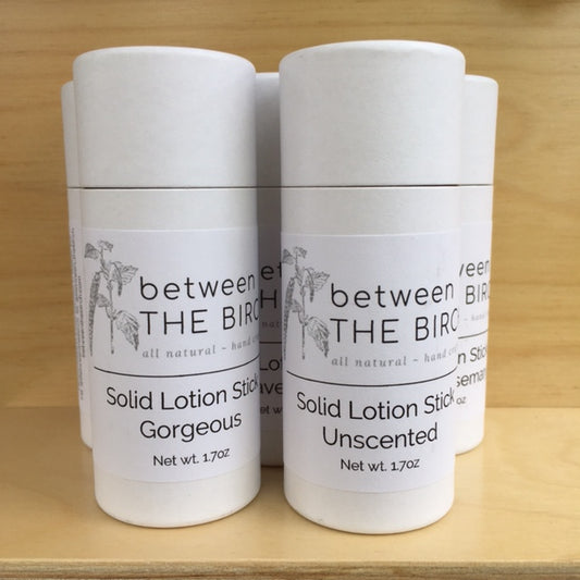 Solid Lotion Stick for hand and body in Compostable Container