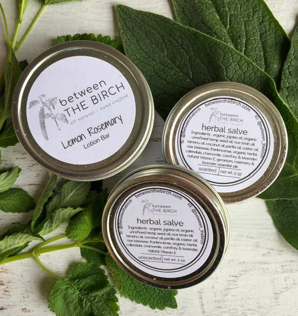 Solid Lotion Bars in Reusable Tins