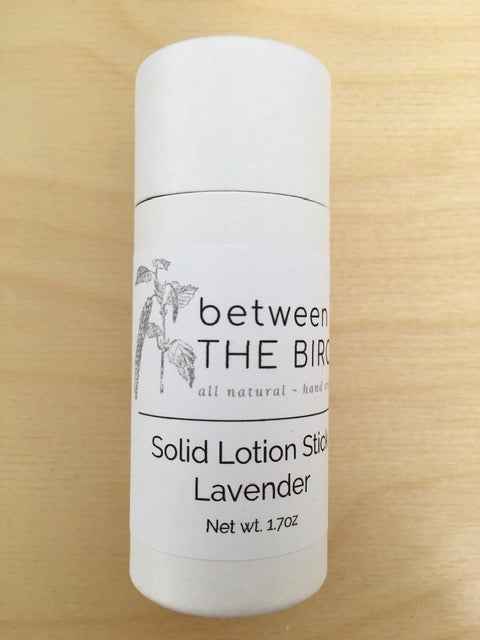 Solid Lotion Stick in Compostable Container